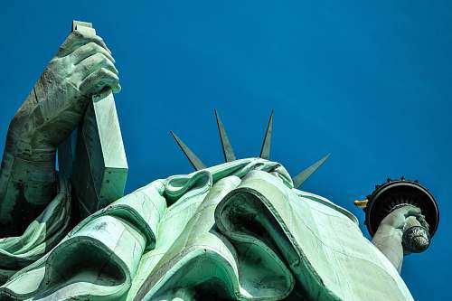 united states low angle photography of Statue of Liberty blue